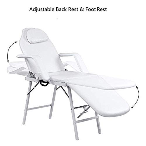 73 Inch Adjustable Massage Tattoo Chair for Salon Beauty Spa