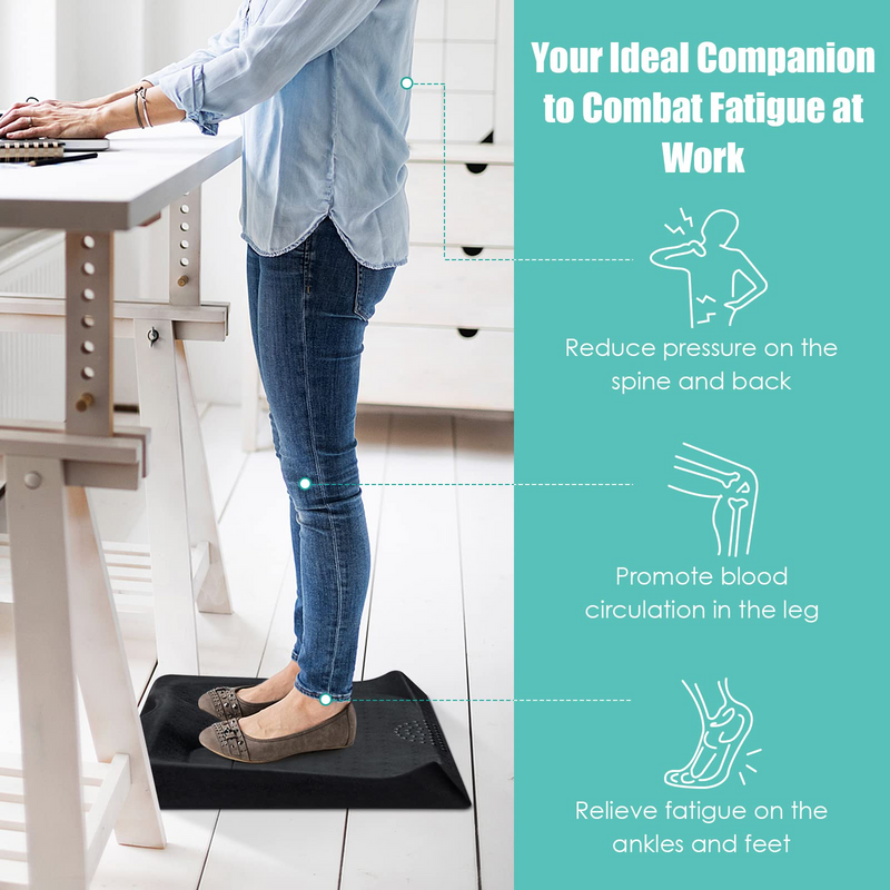 Standing Desk Mat, Anti-Fatigue Mat Standing Mat for Standing Desk, Office,  Kitchen Mat Comfort Floor Mat to Relieve Foot, Knee, and Back Pain 