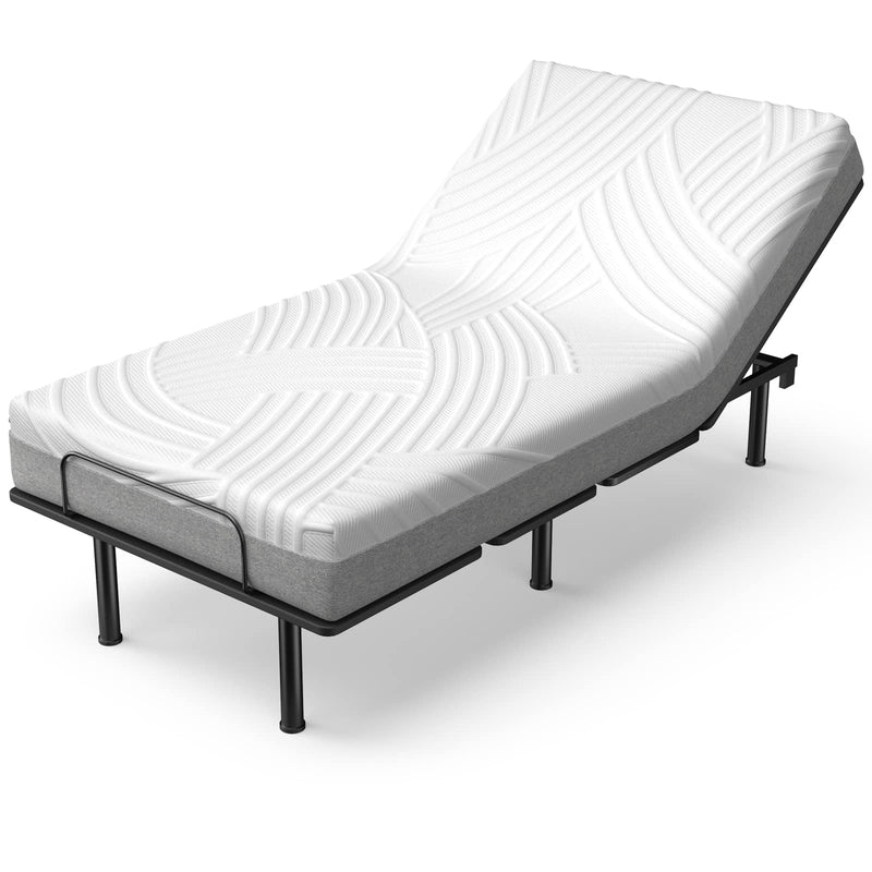 8 Inch Twin XL Bed Mattress Gel Memory Foam Convoluted Foam for Adjustable Bed