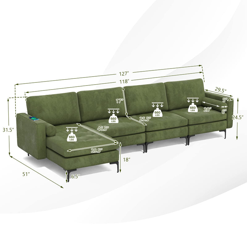 Heavy Duty Sleeper Sofa Couch for Living Room