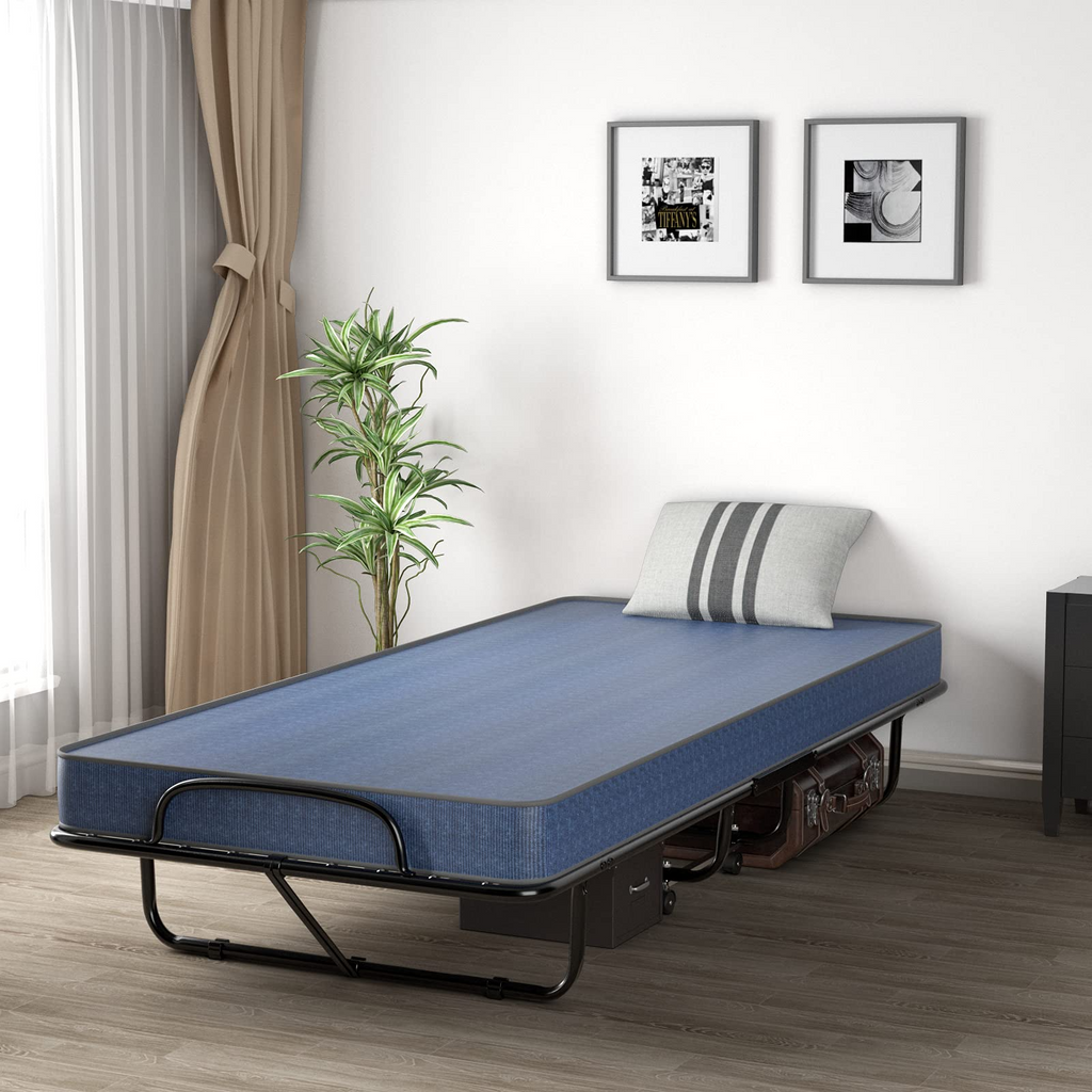 Twin Size Portable Rollaway Guest Bed w 5